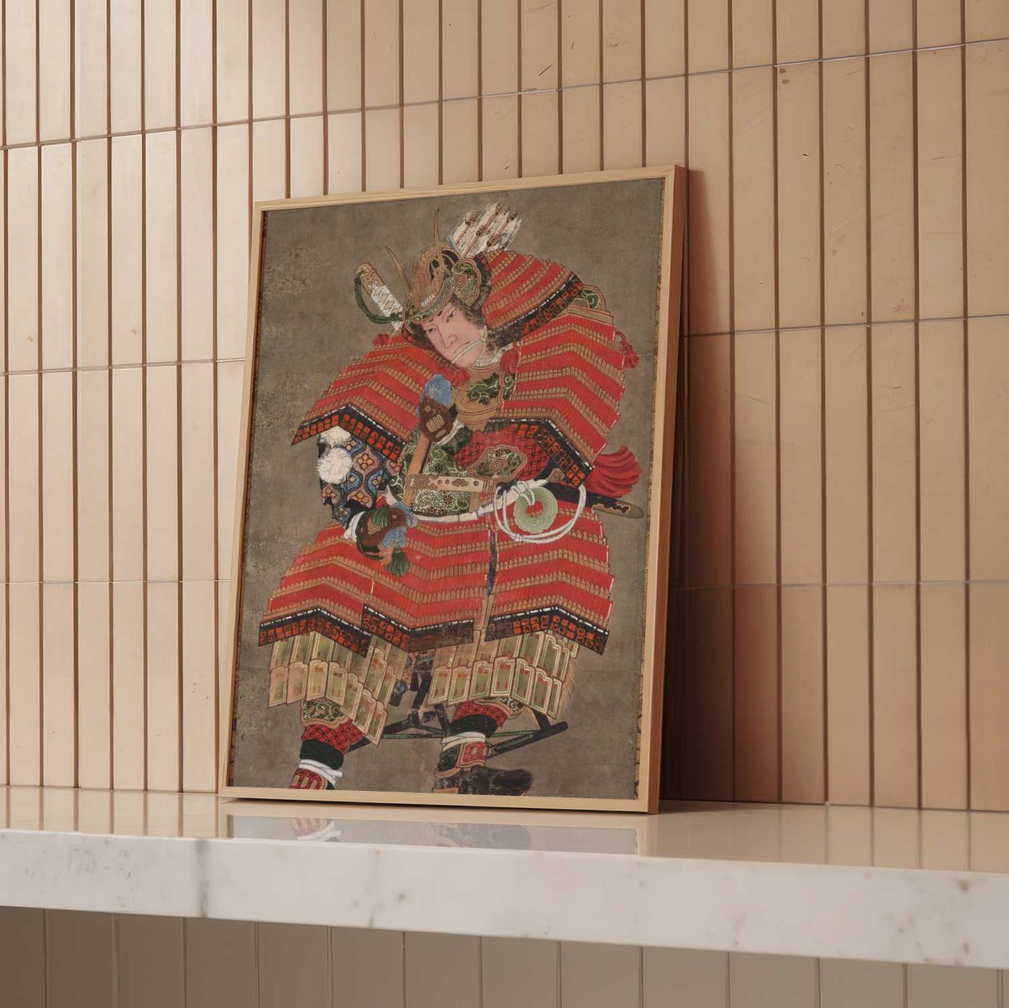 Minamoto no Yoshitsune – Katsushika Hokusai – Print