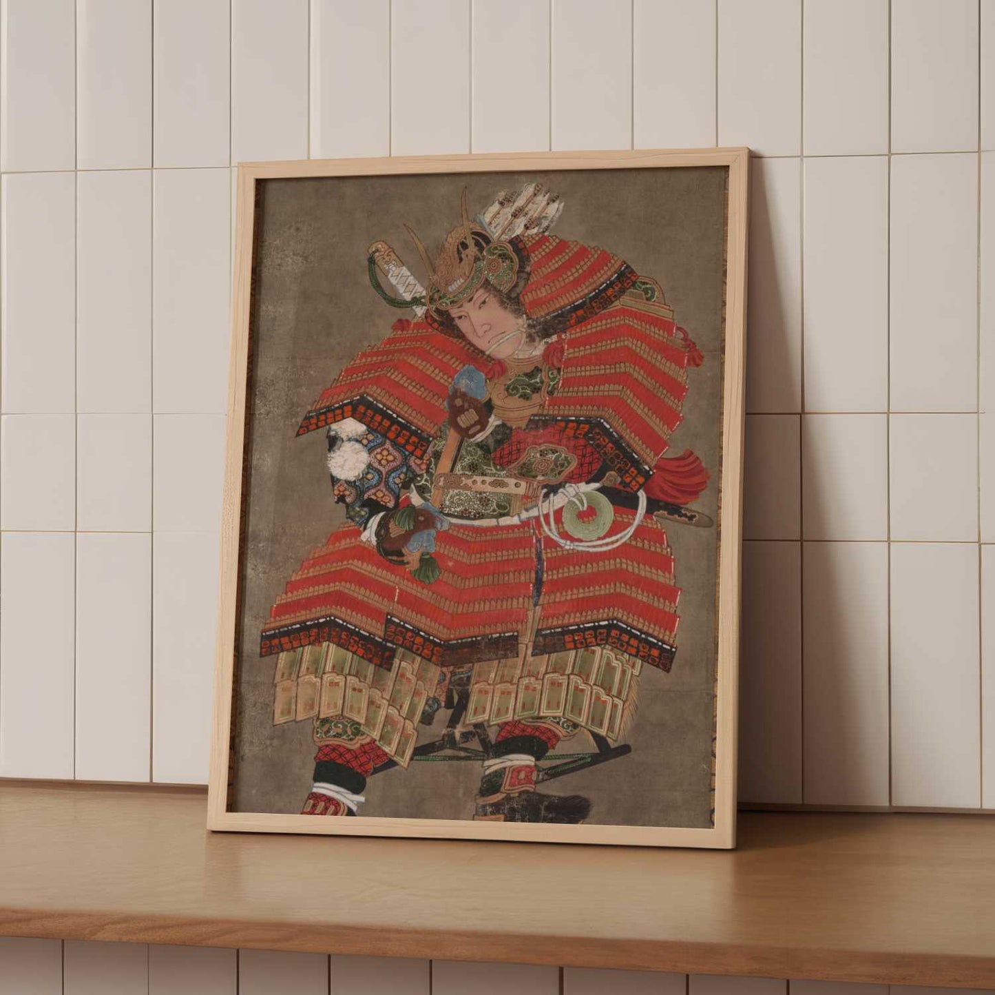 Minamoto no Yoshitsune – Katsushika Hokusai – Print