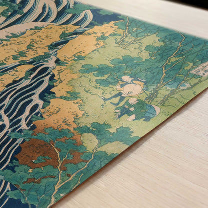 Pilgrims at Kirifuri Waterfall (1831–32) – Katsushika Hokusai – Print