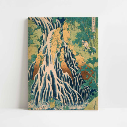 Pilgrims at Kirifuri Waterfall (1831–32) – Katsushika Hokusai – Print