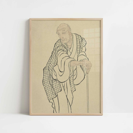 Self-Portrait as an Old Man – Katsushika Hokusai – Print