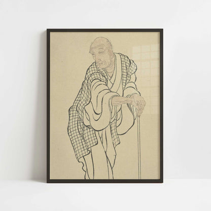 Self-Portrait as an Old Man – Katsushika Hokusai – Print
