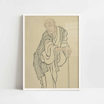 Self-Portrait as an Old Man – Katsushika Hokusai – Print