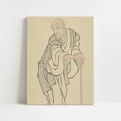 Self-Portrait as an Old Man – Katsushika Hokusai – Print