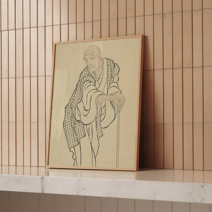 Self-Portrait as an Old Man – Katsushika Hokusai – Print