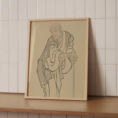 Self-Portrait as an Old Man – Katsushika Hokusai – Print