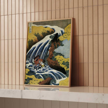 The Horse-Washing Falls (c.1833) – Katsushika Hokusai – Print