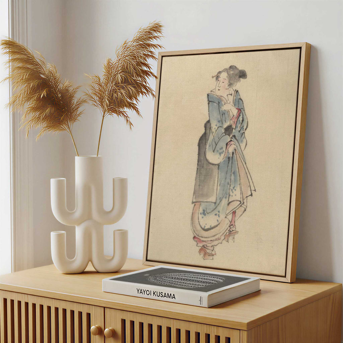 Framed Canvas - Framed canvas in a stylish interior setting