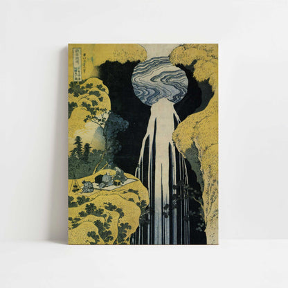 Amida Waterfall on the Kiso Highway (c.1833) by Hokusai – Art Print - Unframed art print