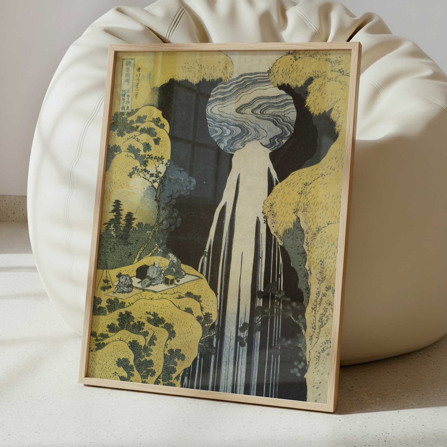 Amida Waterfall on the Kiso Highway (c.1833) by Hokusai – Art Print - Interior inspiration