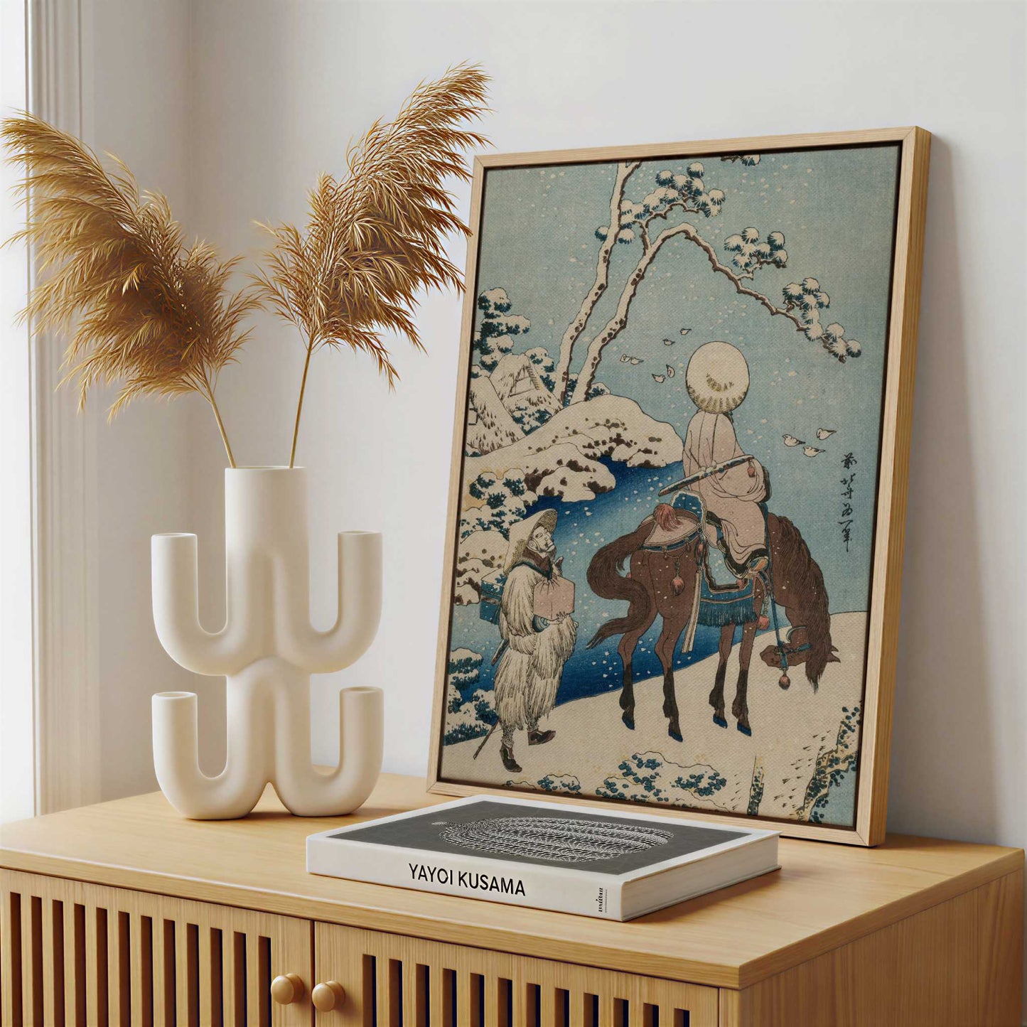Framed Canvas - Framed canvas in a stylish interior setting
