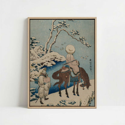 Framed Canvas - Framed canvas in oak color frame