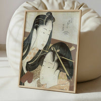 Girls at their Toilette (1790s) by Hokusai – Art Print - Interior inspiration