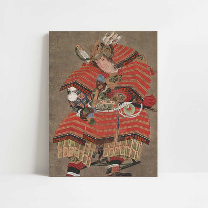 Minamoto no Yoshitsune (1830s) by Hokusai – Art Print - Unframed art print