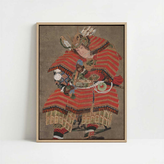 Framed Canvas - Framed canvas in oak color frame