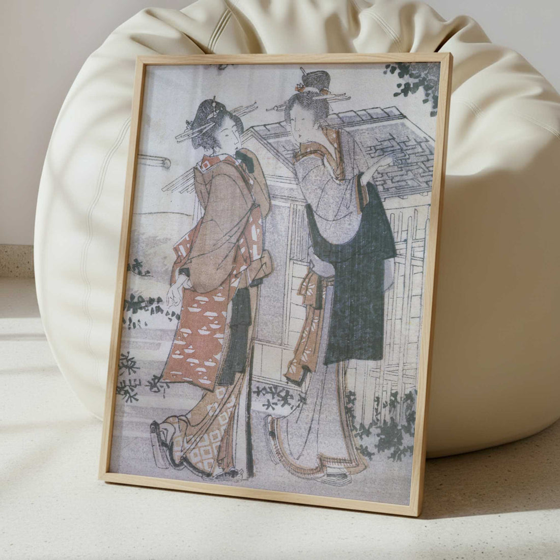 Mountain Upon Mountain, Geisha & Madam (1804) by Katsushika Hokusai – Art Print - Interior inspiration