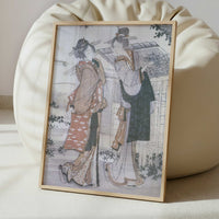 Mountain Upon Mountain, Geisha & Madam (1804) by Katsushika Hokusai – Art Print - Interior inspiration