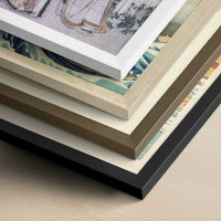 Mountain Upon Mountain, Geisha & Madam (1804) by Katsushika Hokusai – Art Print - Close-up detail of the different frames