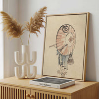 Framed Canvas - Framed canvas in a stylish interior setting