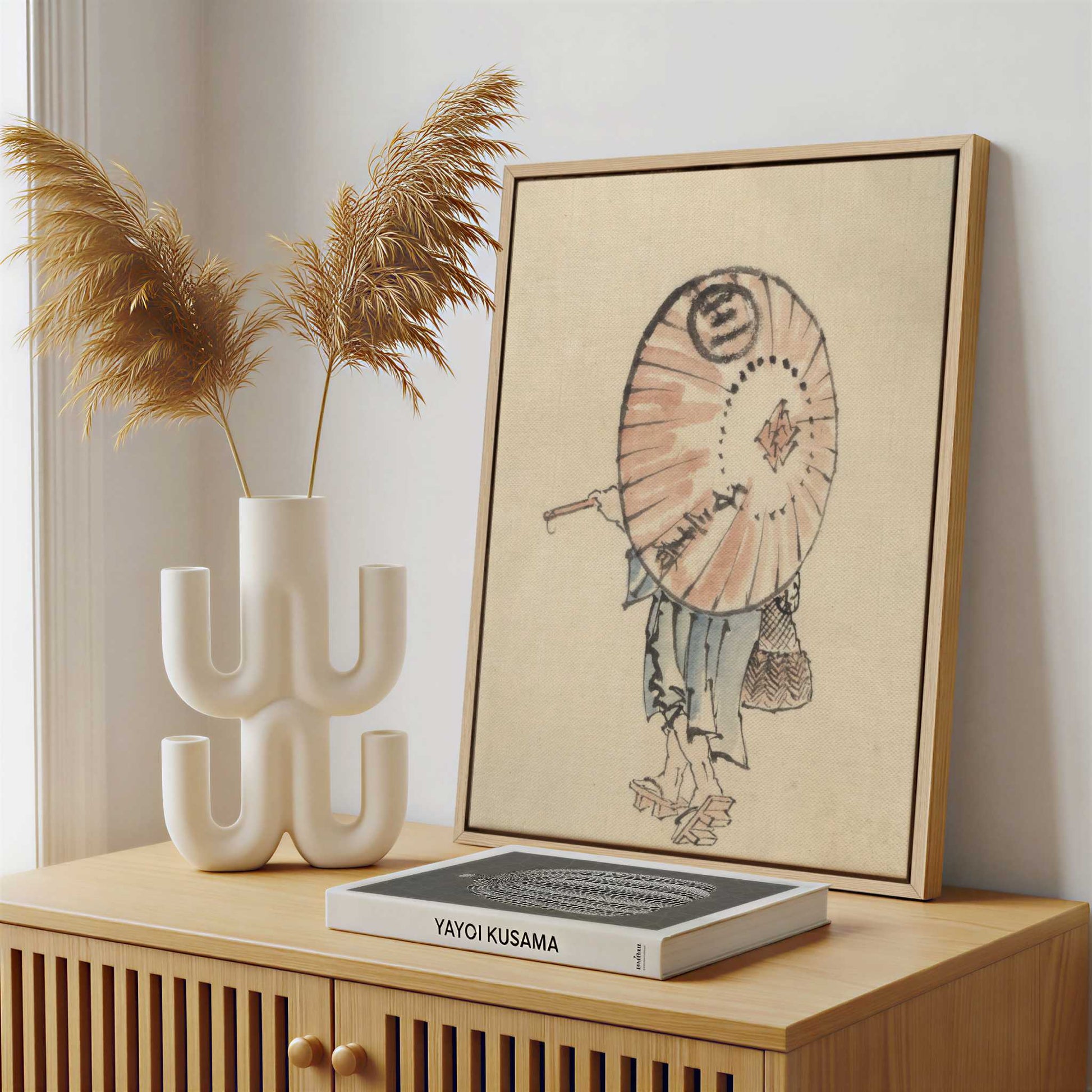 Framed Canvas - Framed canvas in a stylish interior setting