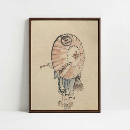 Framed Canvas - Framed canvas in dark wood color frame