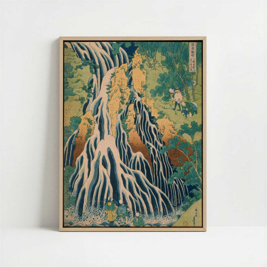 Framed Canvas - Framed canvas in oak color frame