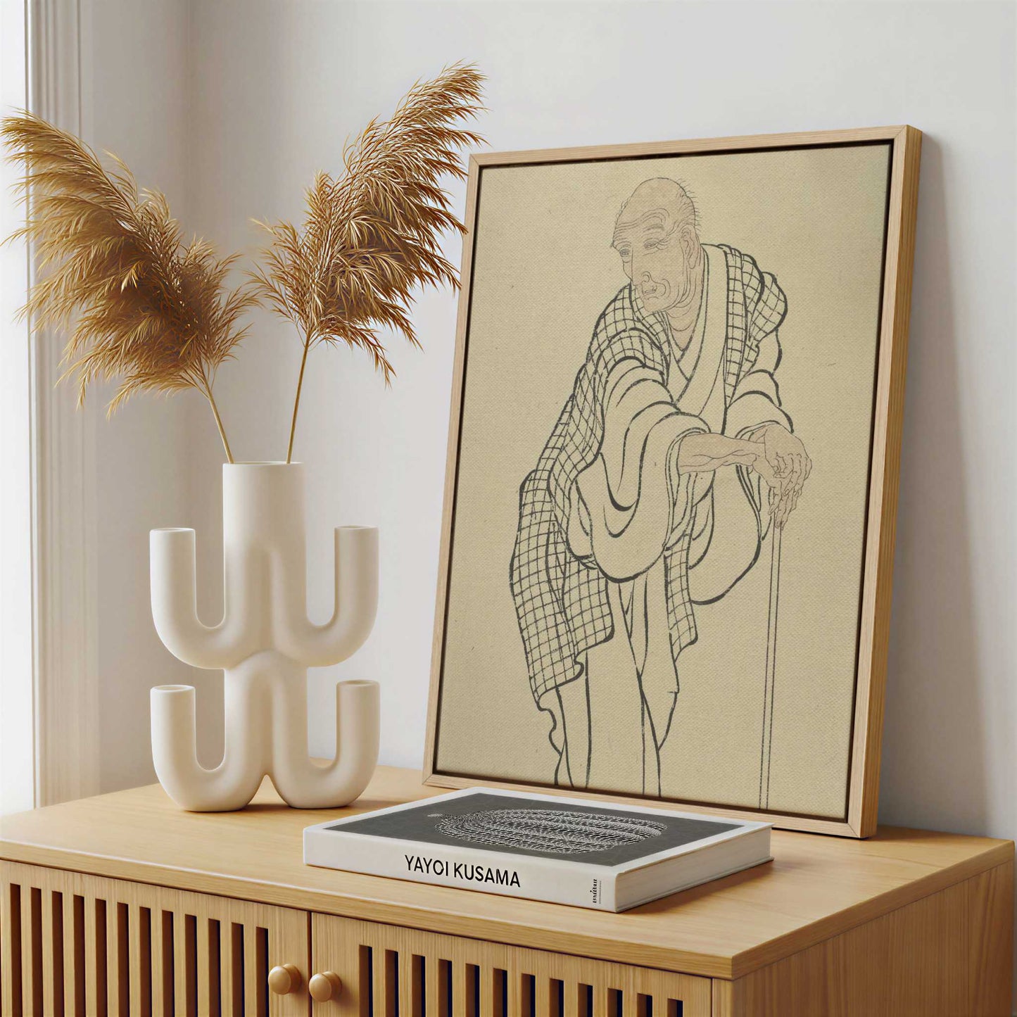 Framed Canvas - Framed canvas in a stylish interior setting