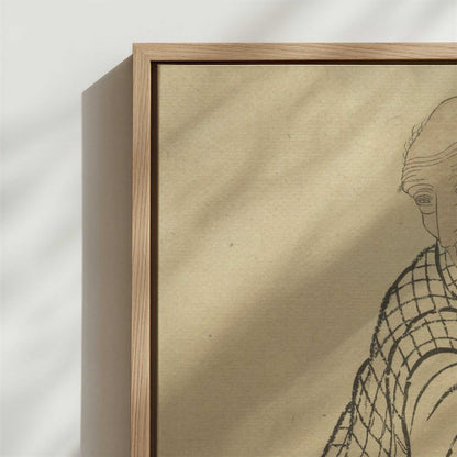 Framed Canvas - Close-up detail and texture of the framed canvas