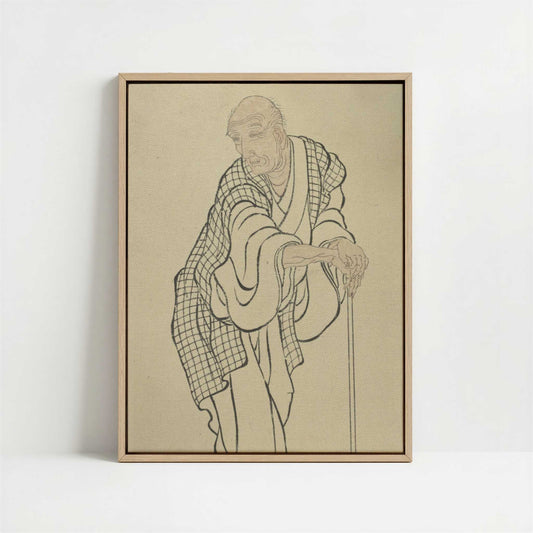 Framed Canvas - Framed canvas in oak color frame