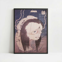 The Ghost of O-Iwa (c.1831) by Hokusai – Art Print - Art print in black frame
