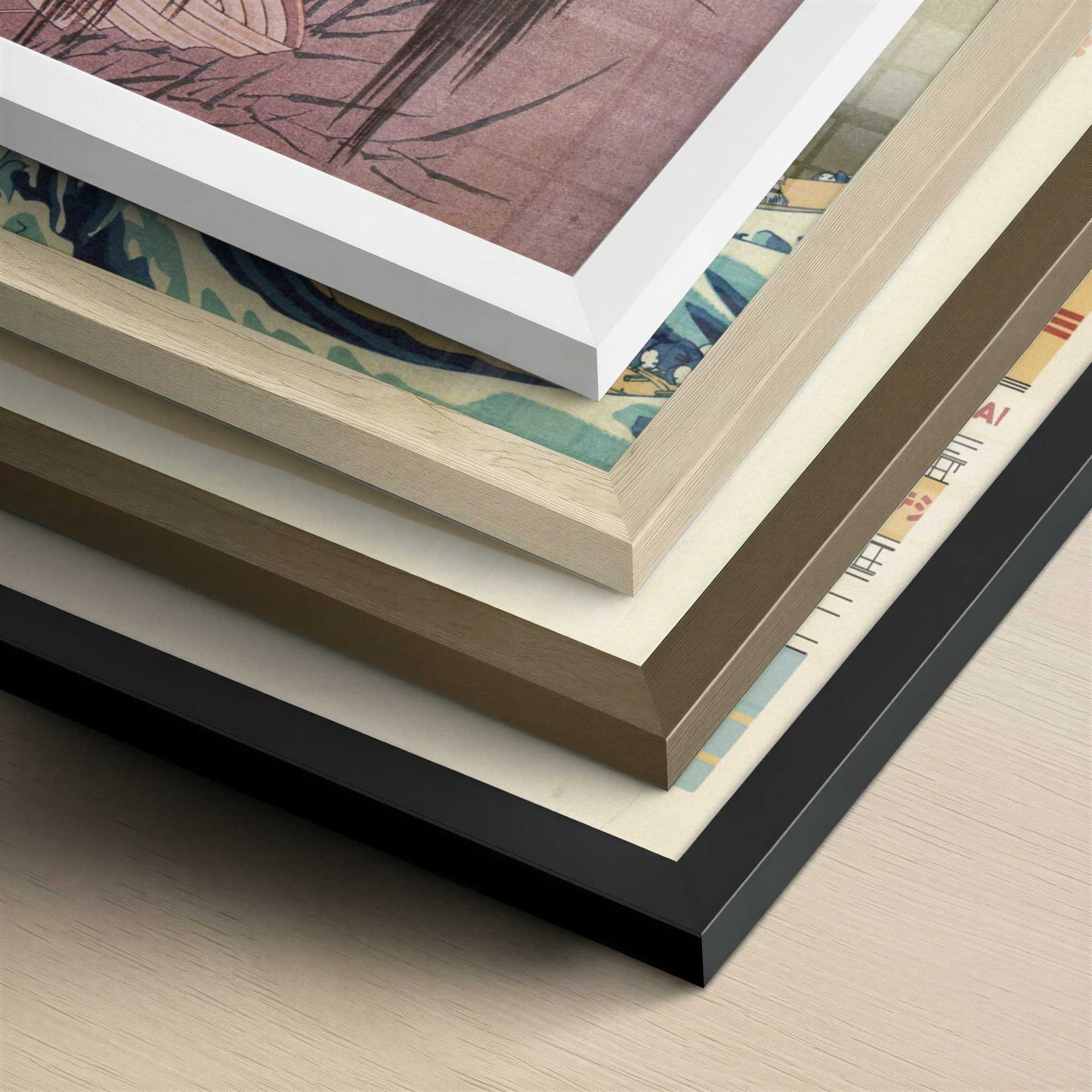 The Ghost of O-Iwa (c.1831) by Hokusai – Art Print - Close-up detail of the different frames