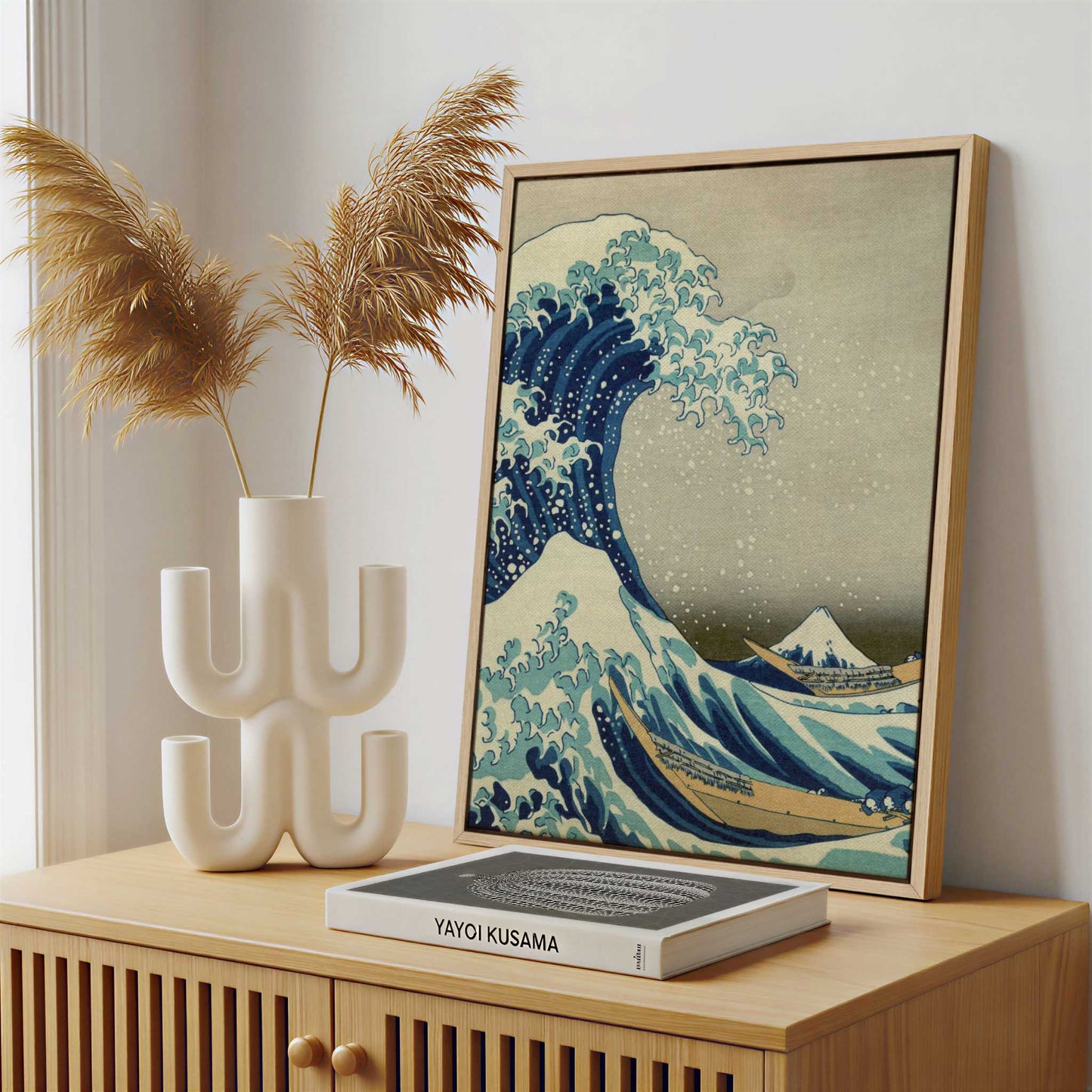 Framed Canvas - Framed canvas in a stylish interior setting