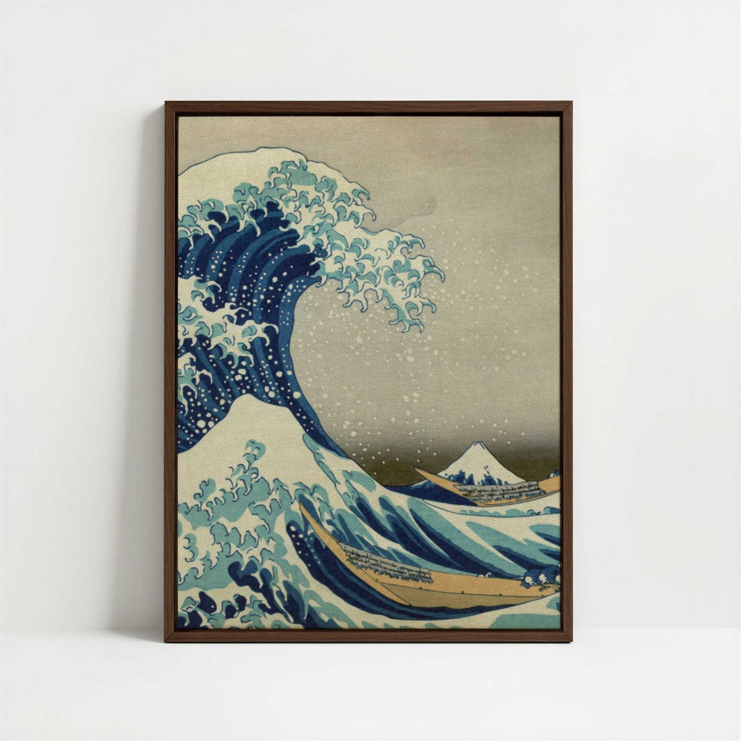 Framed Canvas - Framed canvas in dark wood color frame