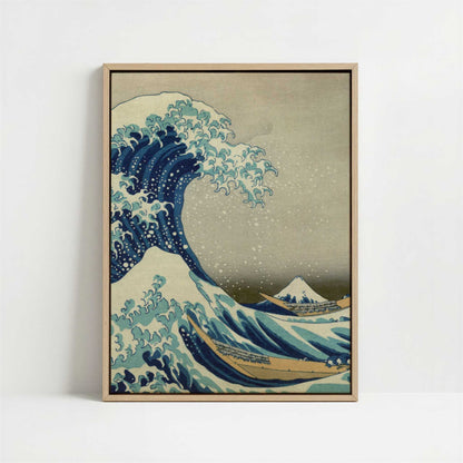 Framed Canvas - Framed canvas in oak color frame