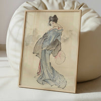 Woman, Full-Length Portrait (1830s) by Hokusai – Art Print - Interior inspiration