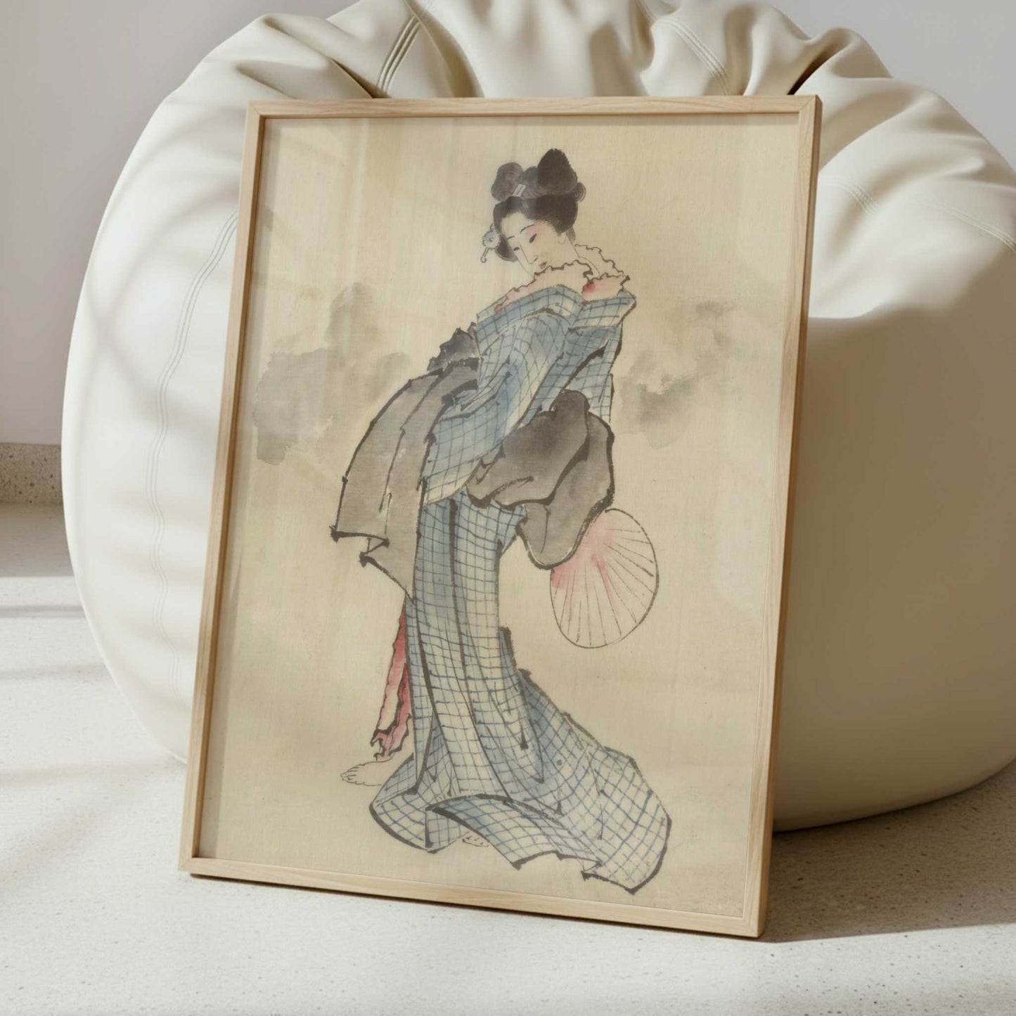 Woman, Full-Length Portrait (1830s) by Hokusai – Art Print - Interior inspiration