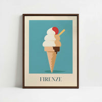 Framed Canvas - Framed canvas in dark wood color frame