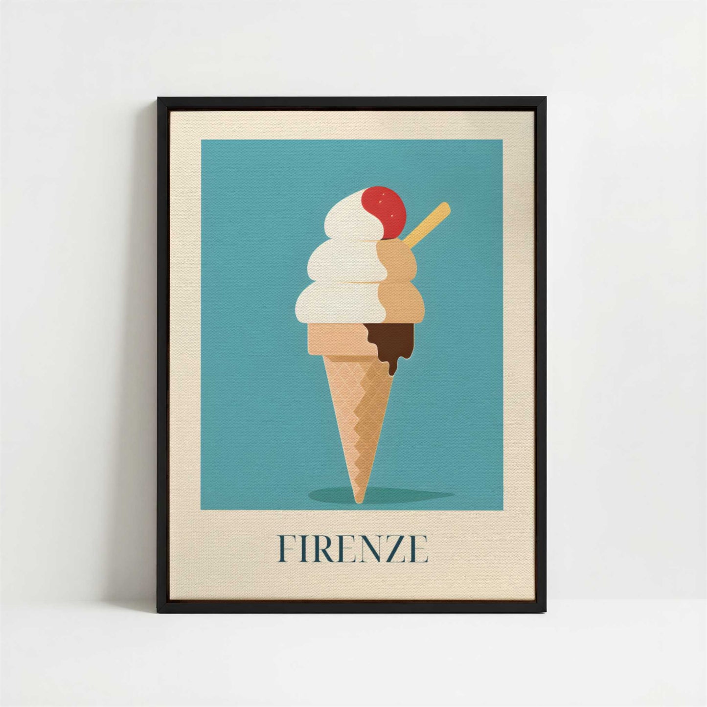 Framed Canvas - Framed canvas in black frame