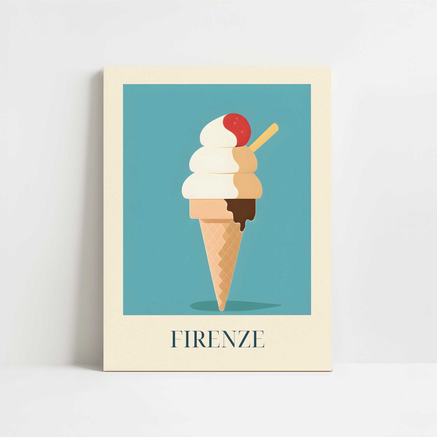 Ice Cream from Firenze, Italy - Art Print - Unframed art print