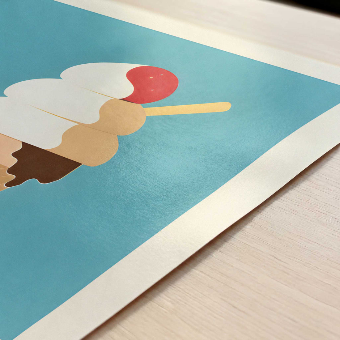 Ice Cream from Firenze, Italy - Art Print - Close-up detail of the art print