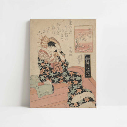 Blossom of Nakanocho (c.1818–1825) by Ikeda Eisen – Art Print - Unframed art print