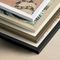 Blossom of Nakanocho (c.1818–1825) by Ikeda Eisen – Art Print - Close-up detail of the different frames