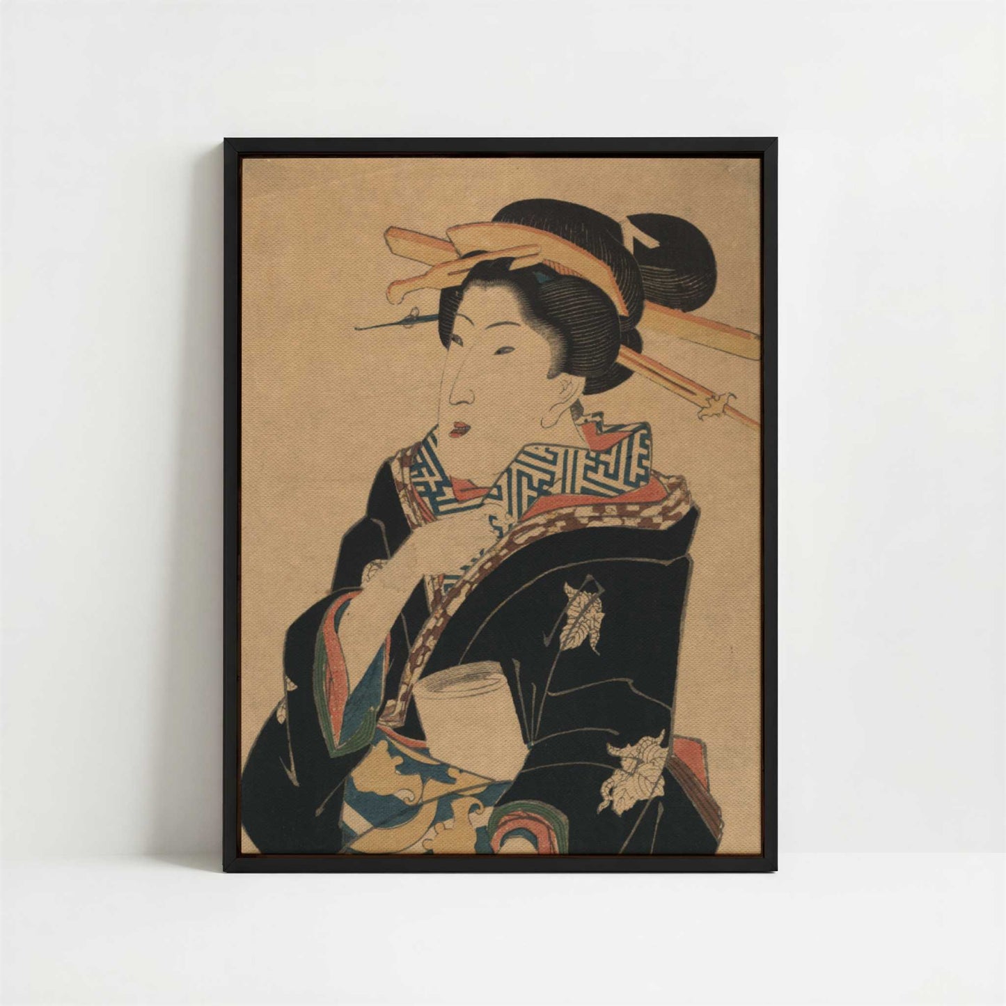 Framed Canvas - Framed canvas in black frame