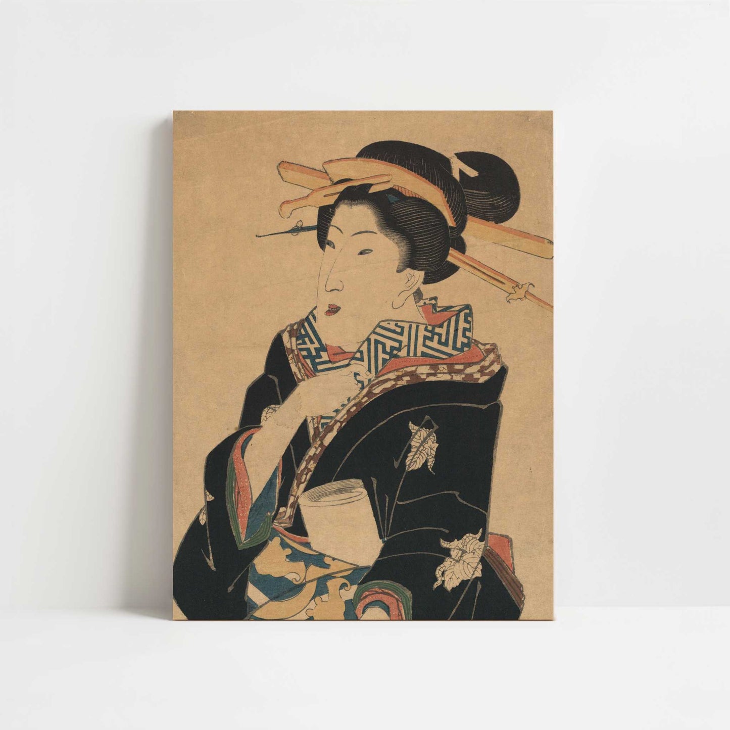 Geisha (1825–1830) by Ikeda Eisen – Art Print - Unframed art print