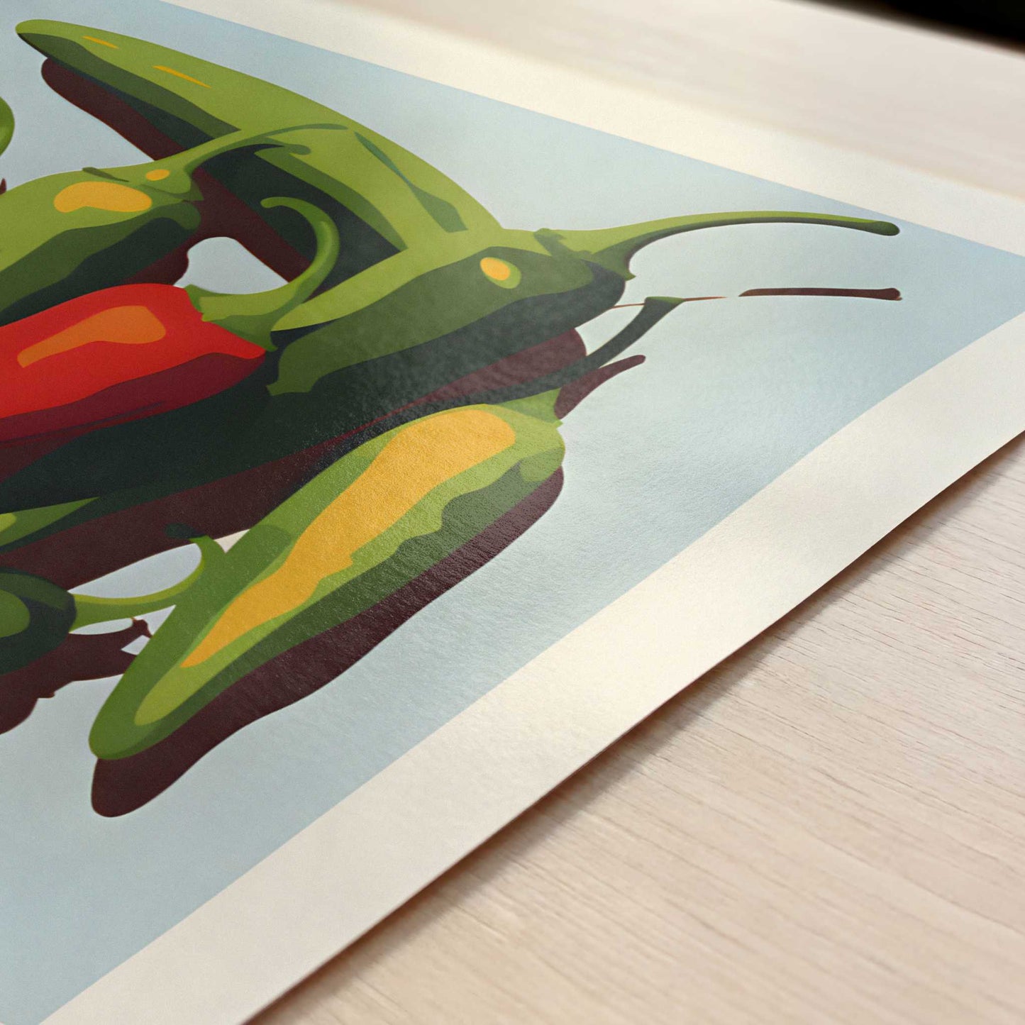 Jalapeños from Veracruz, Mexico - Art Print - Close-up detail of the art print