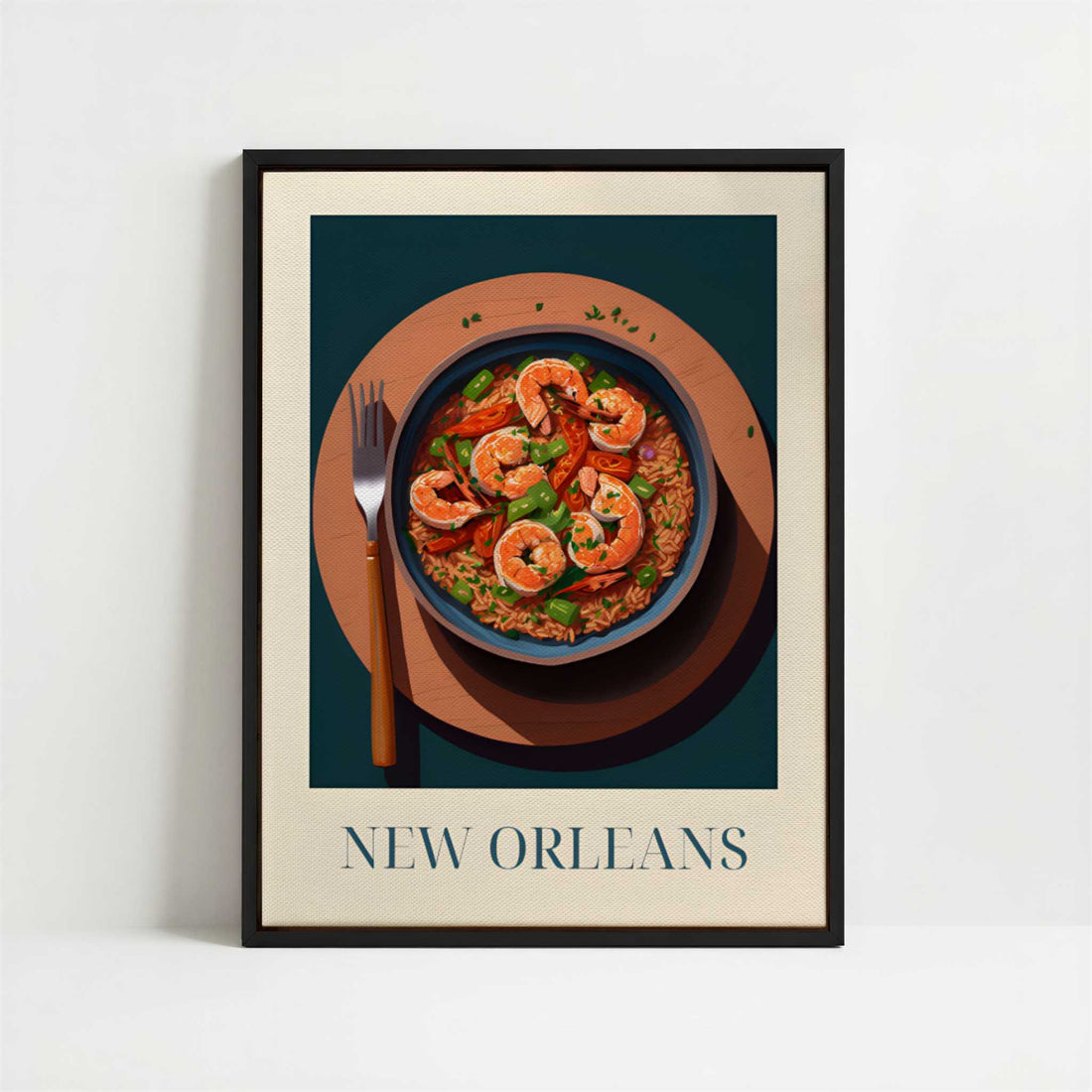 Framed Canvas - Framed canvas in black frame