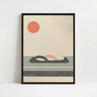 Framed Canvas - Framed canvas in black frame