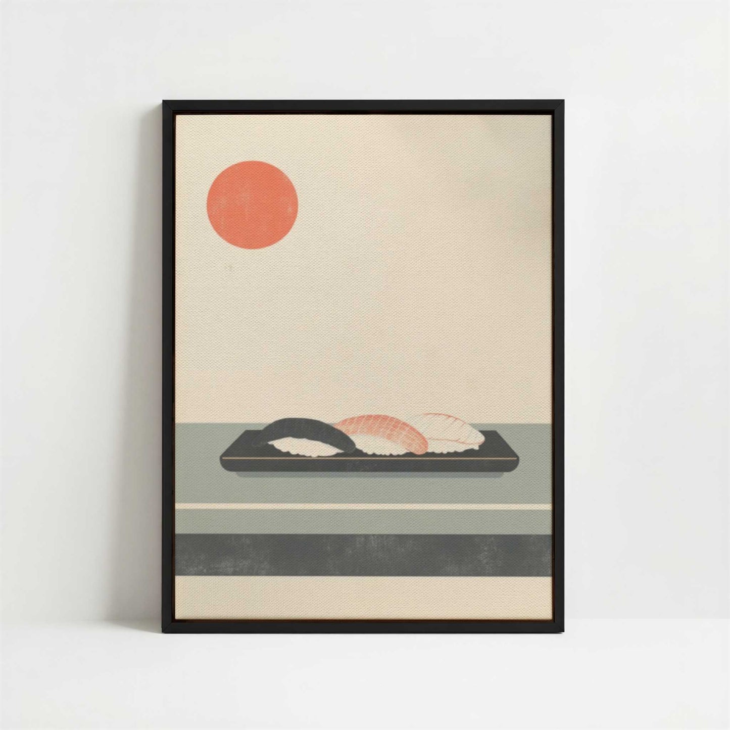 Framed Canvas - Framed canvas in black frame