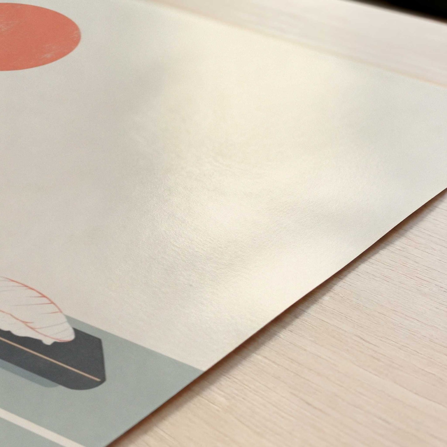 Just a Plate of Sushi - Art Print - Close-up detail of the art print