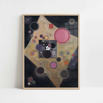 Accent in Pink (1926) by Wassily Kandinsky – Art Print - Art print in oak frame